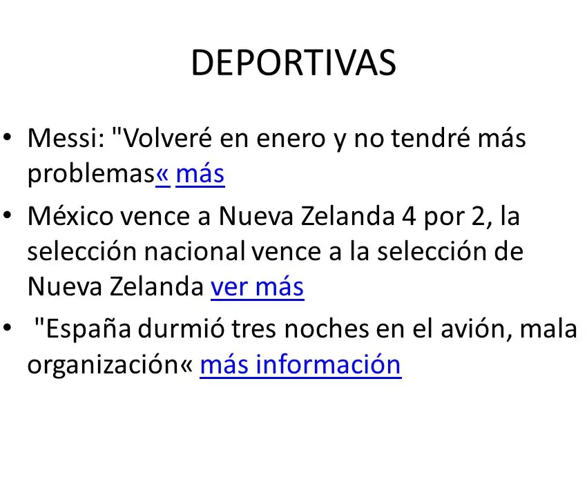 Resumen de Noticias: Deportes, Cultura, Política y Más