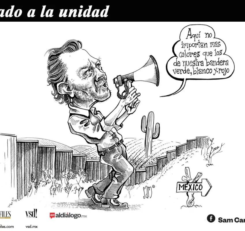 Caricatura: Llamado a la unidad