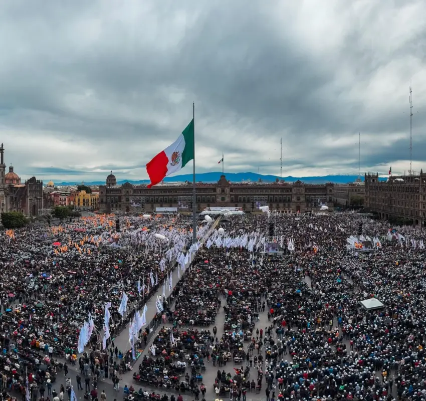 Primera mujer presidenta de México dio cuentas a la nación de 100 días de trabajo