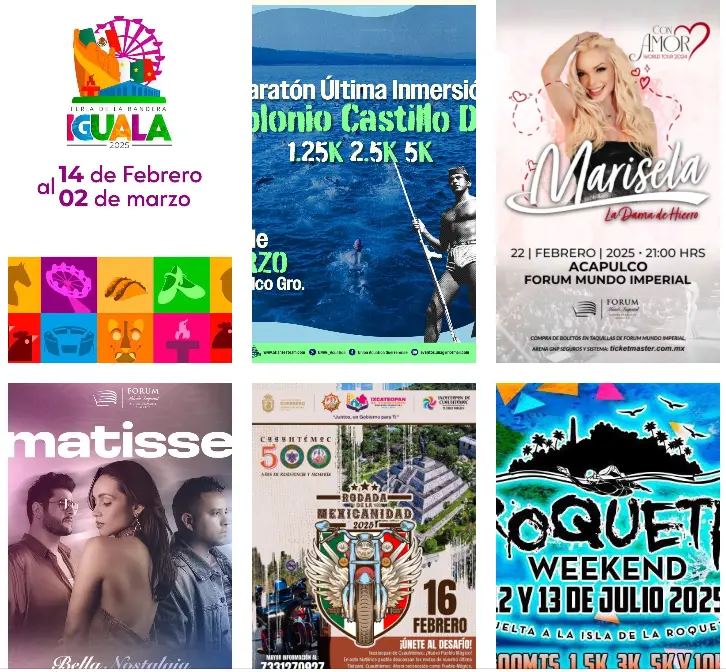 Gobierno de Guerrero impulsa el turismo con agenda de eventos deportivos, culturales y conciertos en febrero 2025