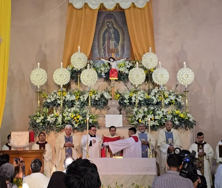 Cantamisa del Pbro. Abelardo Hernández de León, en la Iglesia “Chiquita” de la Cañada.