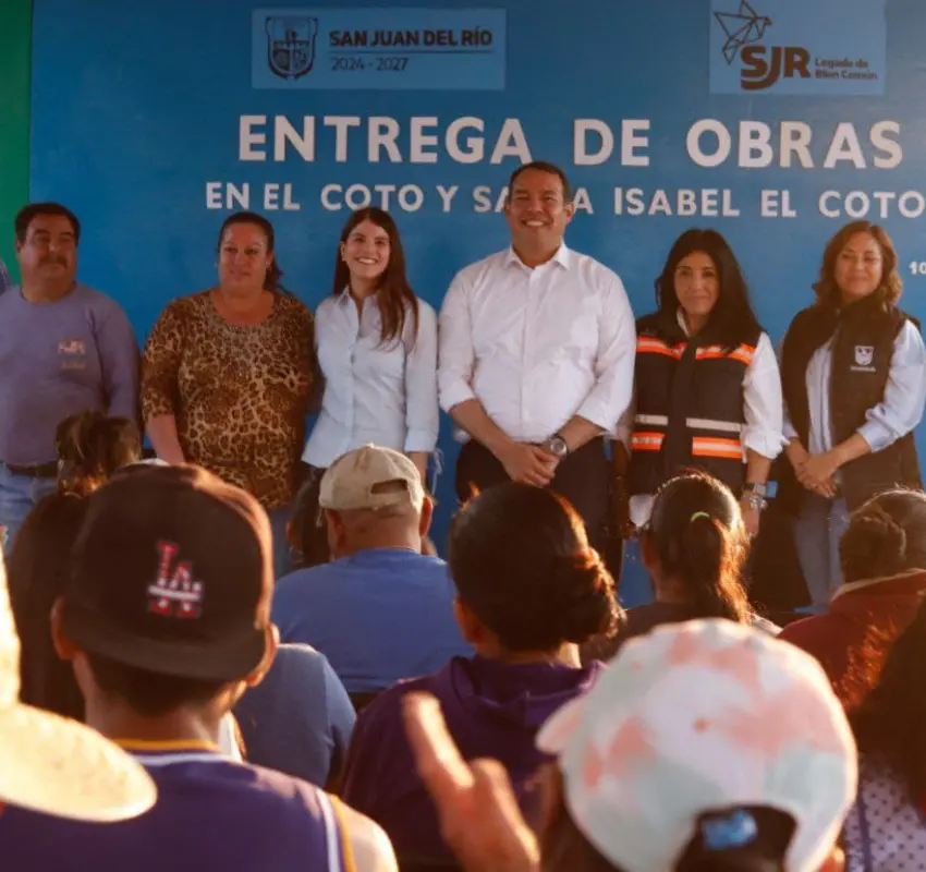 Entrega Roberto Cabrera obras para El Coto y Santa Isabel El Coto