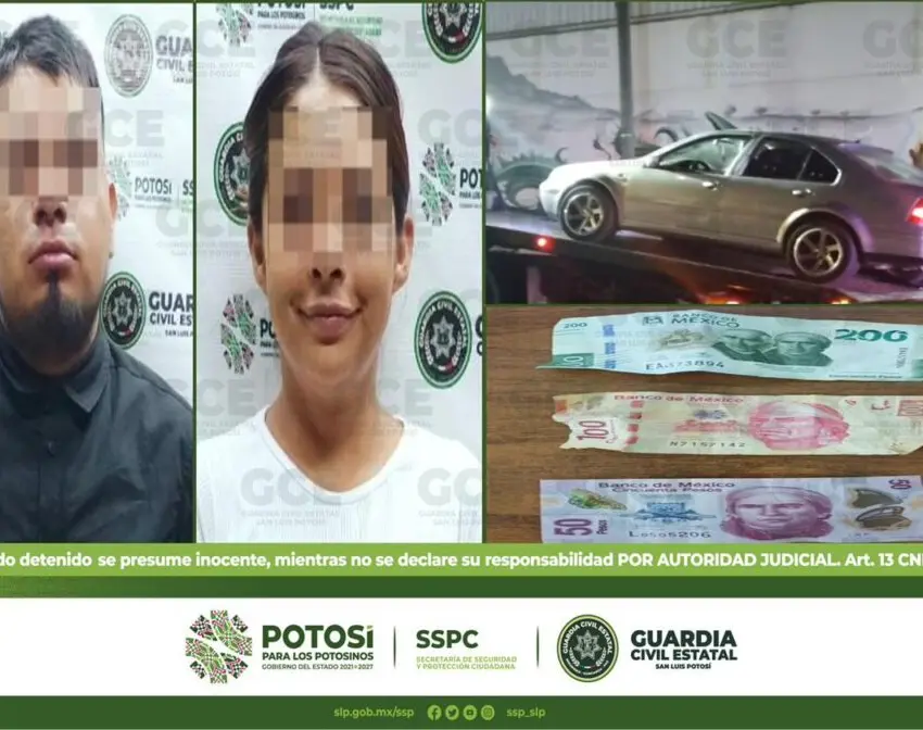 Pareja detenida por cohecho