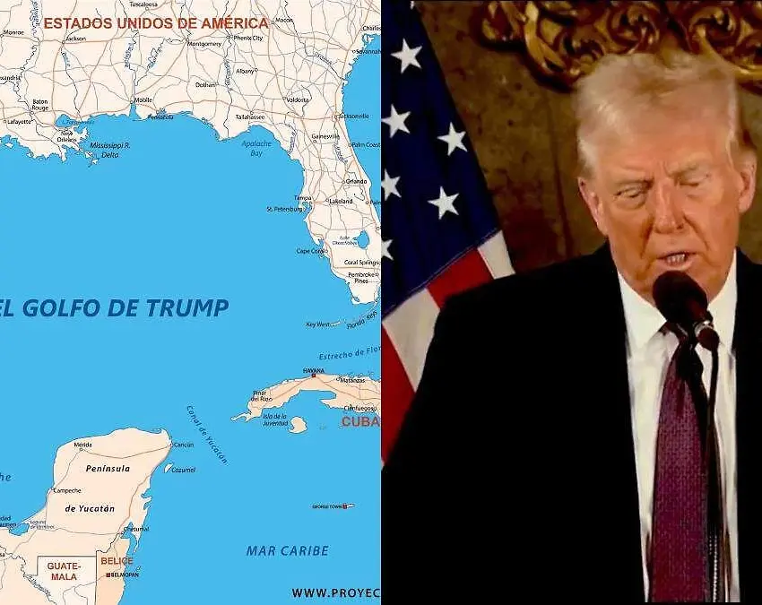 Propuso Trump renombrar Golfo de México como “Golfo de América”