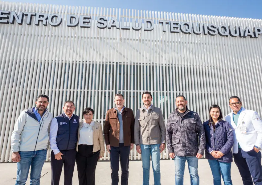 Recorre MKG el nuevo Centro de Salud en Tequisquiapan