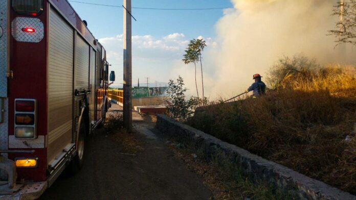 Sofocan incendio a un costado de subestación de la CFE, en Lomas ...