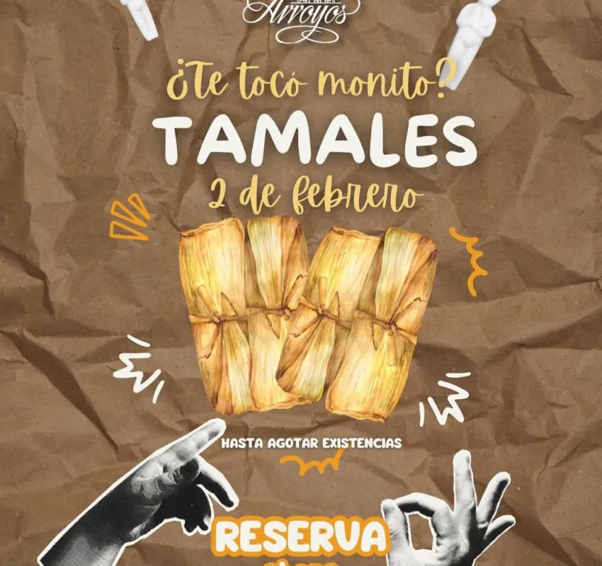 ¿Te tocaron los tamales esta Candelaria? El brunch de este 2 de Febrero los incluye en Dos Arroyos.