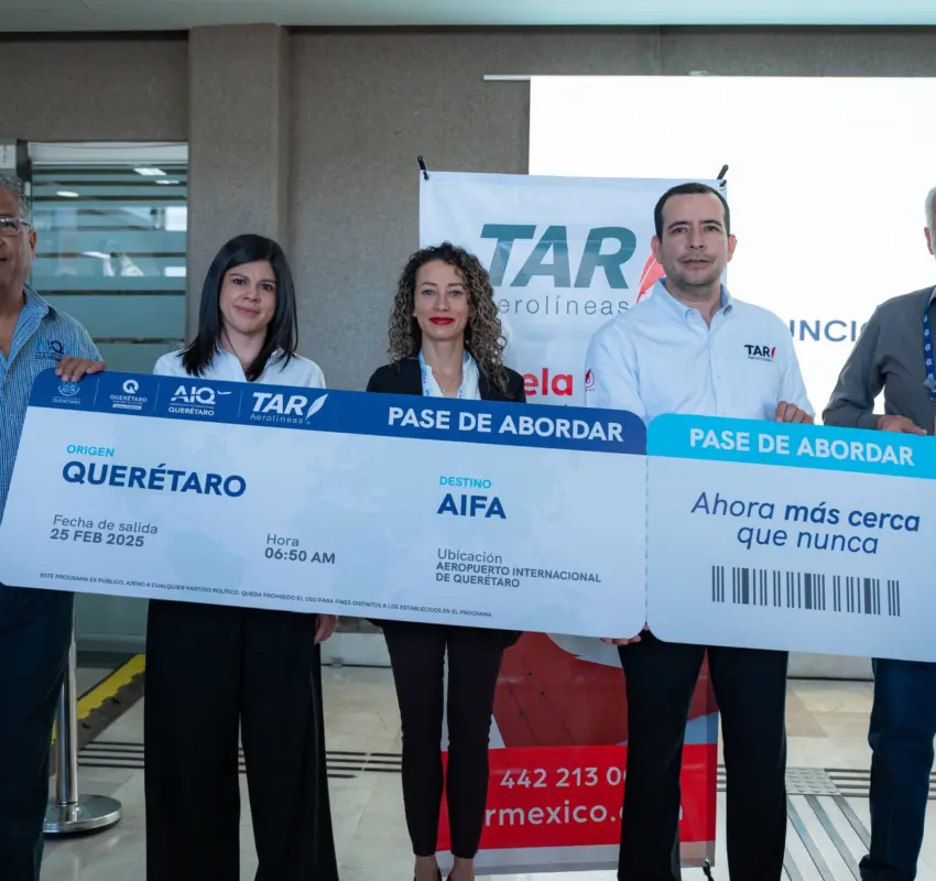 AIQ presenta nuevas rutas con TAR San Luis Potosí y el Felipe Ángeles