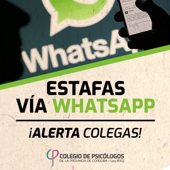 Alerta a colegas ante estafa virtual a través de “mensajes de ...