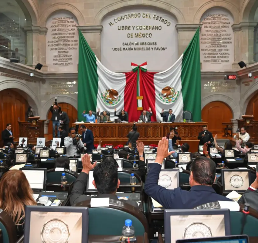 Aprobó Congreso del Edomex 334 iniciativas en seis meses