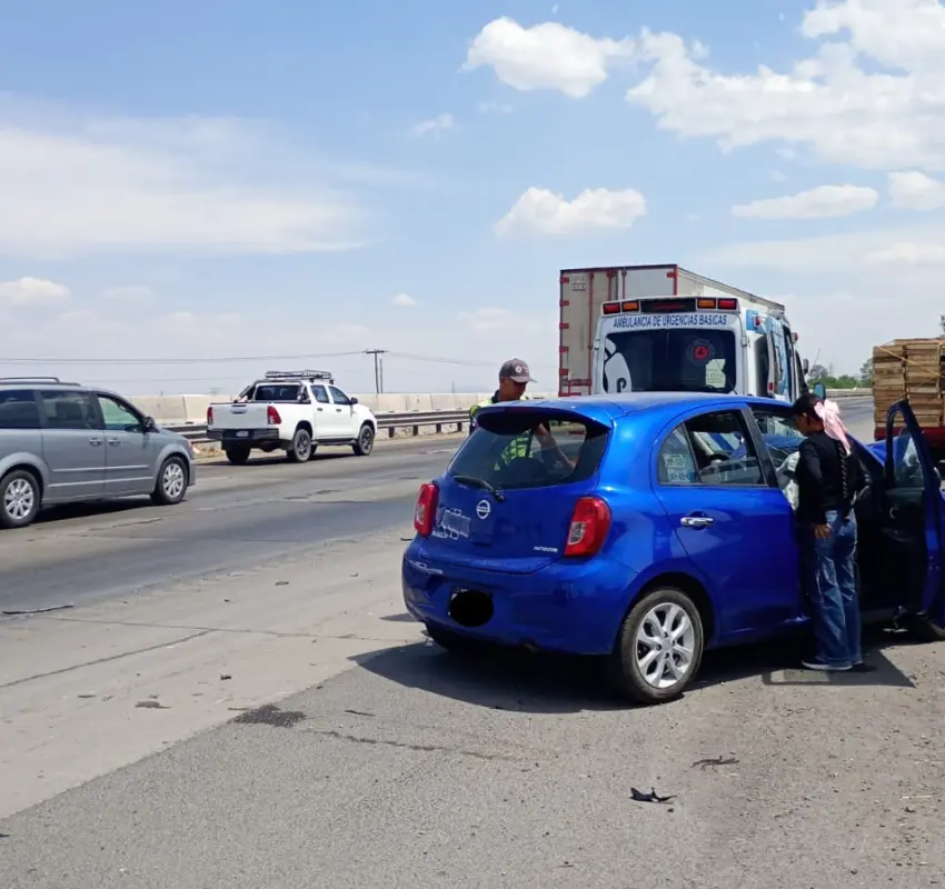 Automovilista herida tras choque