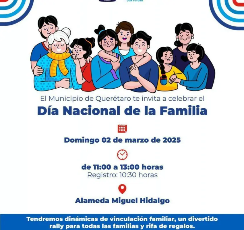 Celebrarán el Día de la Familia en la Alameda Hidalgo