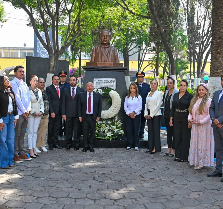 Conmemoraron 219 Aniversario de Benito Juárez en Tlanepantla
