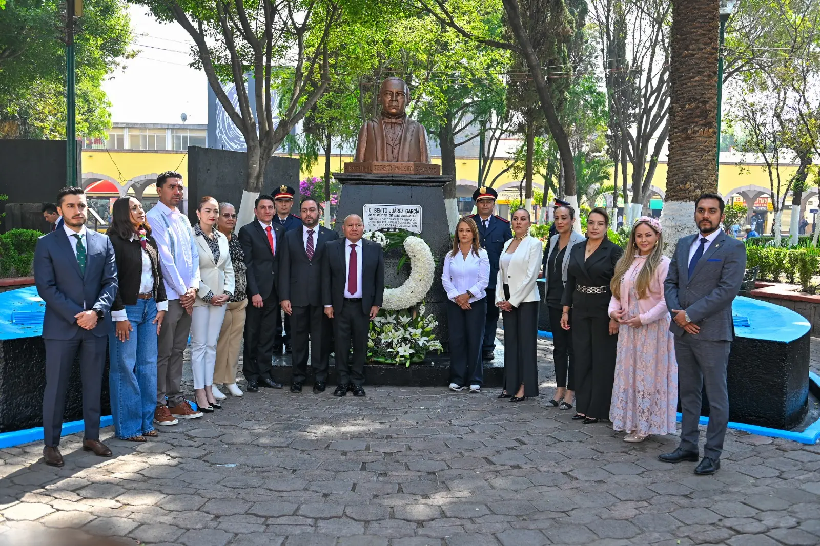 Conmemoraron 219 Aniversario de Benito Juárez en Tlanepantla