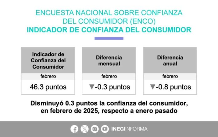 Disminuyó 0.3 puntos la Confianza del Consumidor en México: INEGI ...