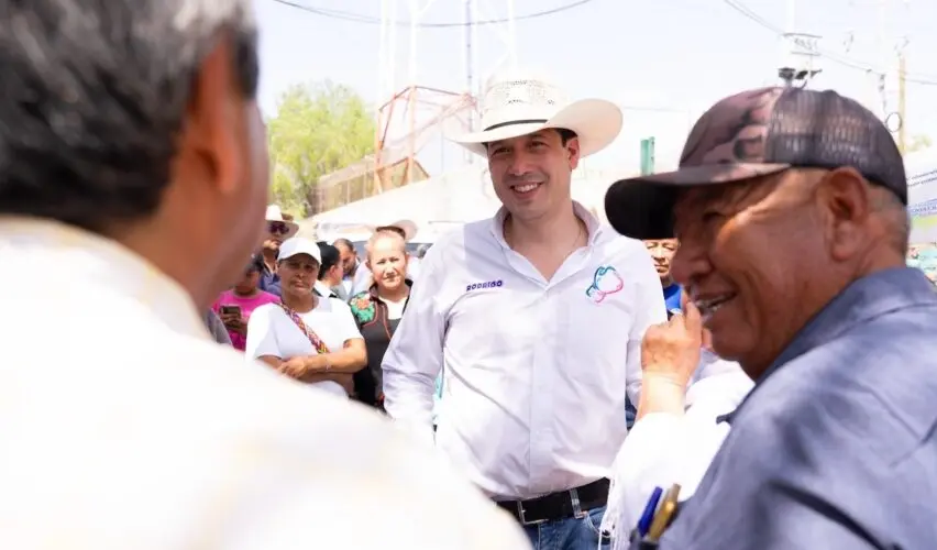 Rodrigo Monsalvo entrega planta tratadora de agua en San Rafael