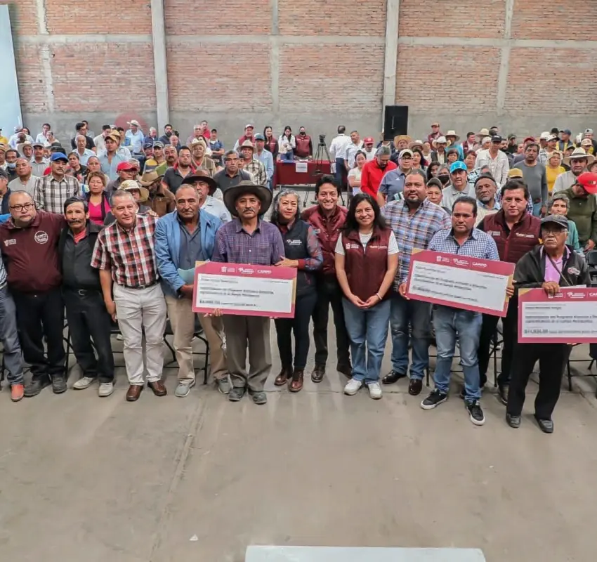 Entregaron apoyos a productores agrícolas afectados por fenómenos naturales