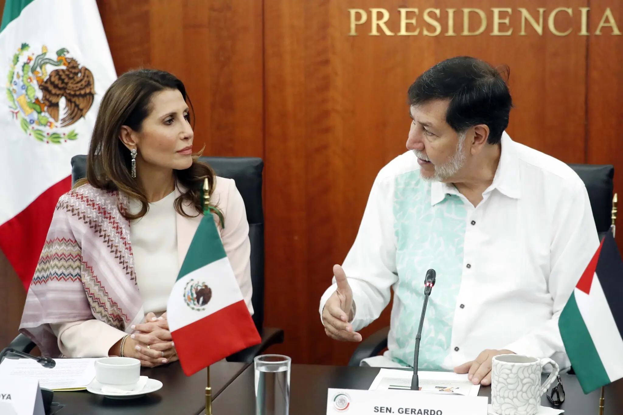 Fernández Noroña hizo votos para que Palestina e Israel alcancen