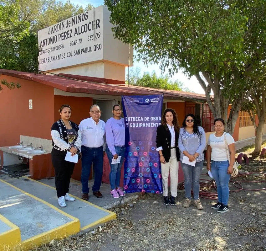 Refuerza IFEQ infraestructura en preescolar Antonio Pérez Alcocer