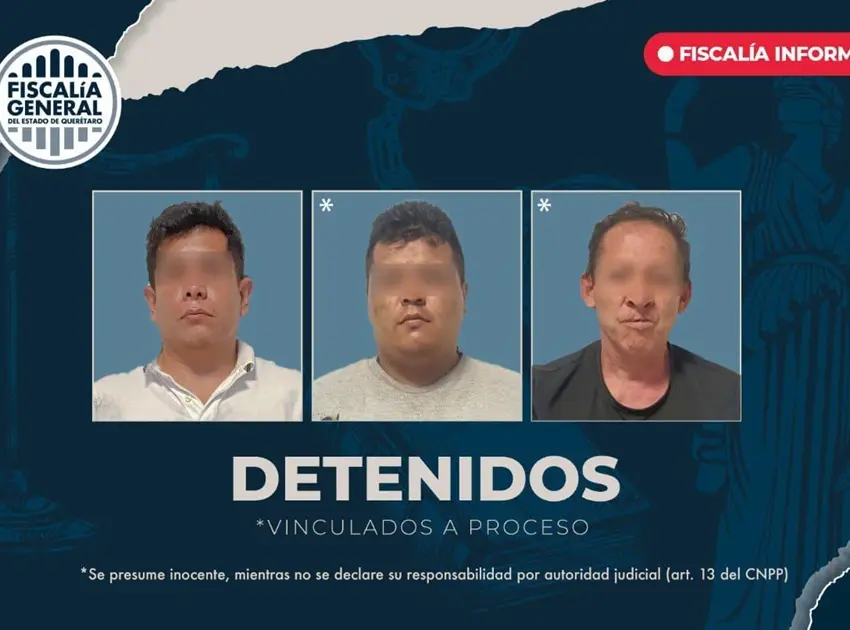 Detiene FGE a tres personas por robo a cuentahabiente