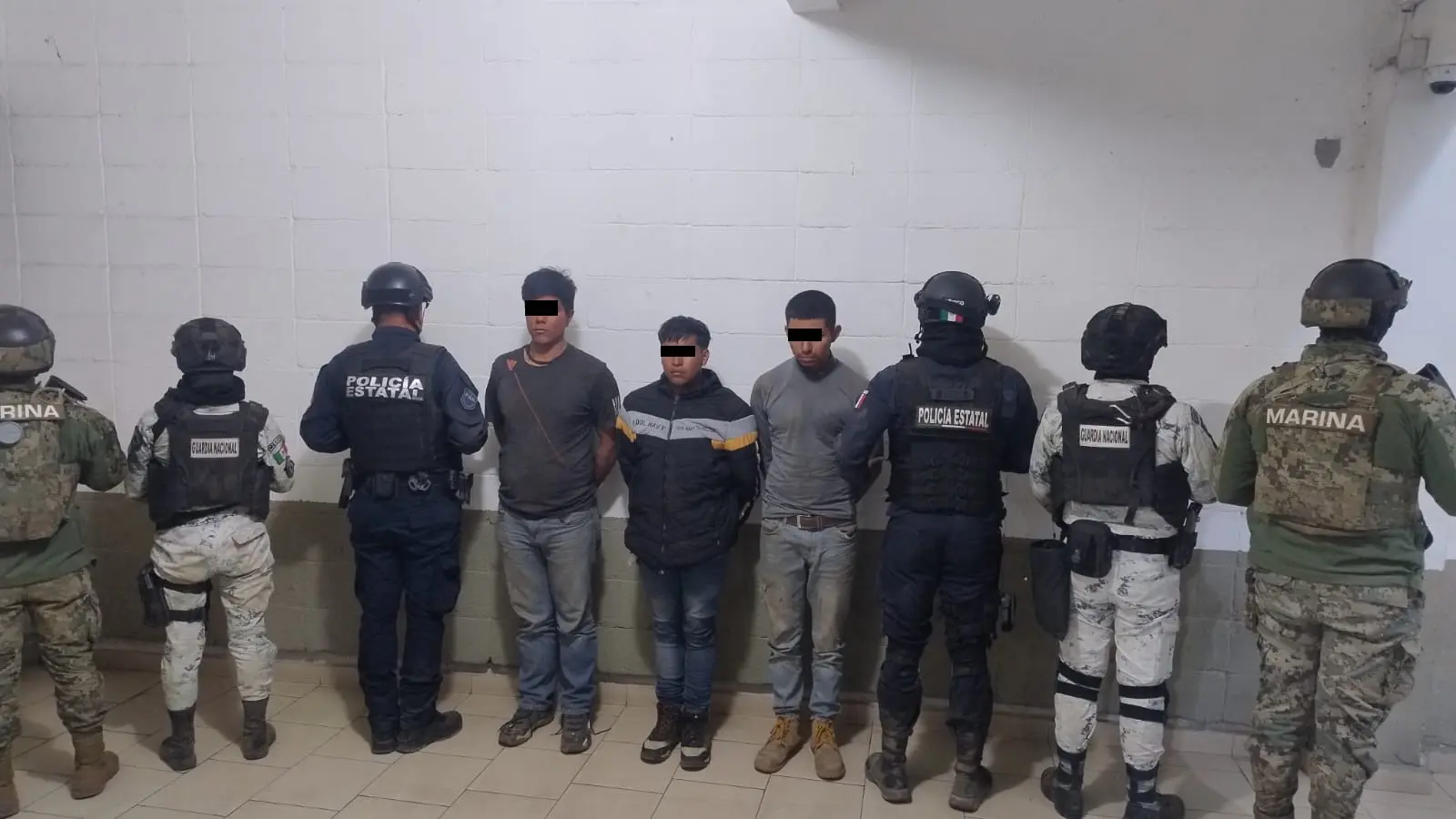 Detuvieron a tres personas con armas largas en Villa Guerrero