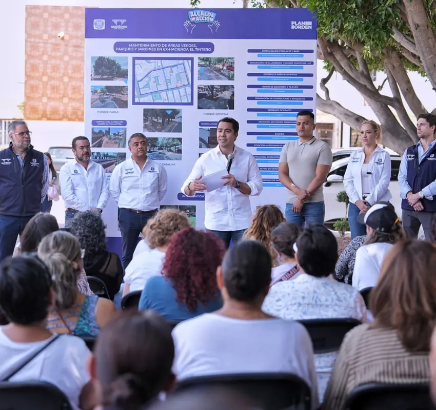 Entrega Felifer Macías trabajos de Alcalde en Acción en Ex Hacienda El Tintero
