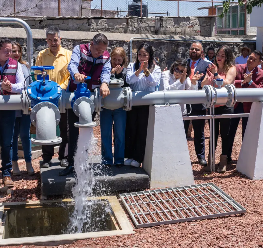 Entregaron nuevo pozo en la delegación Morelos en Toluca