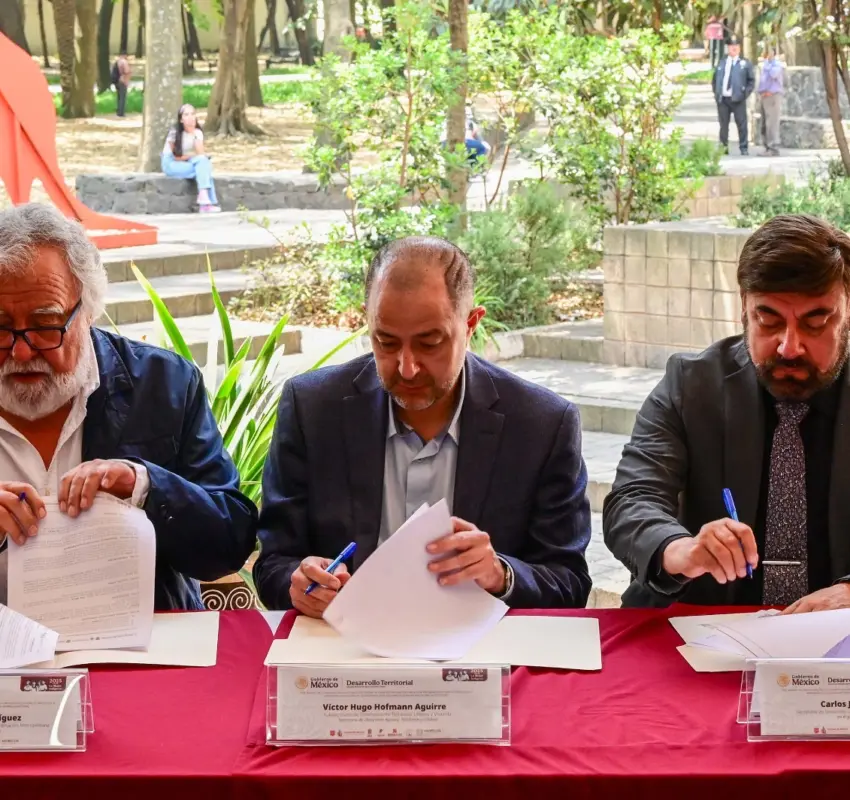 Firman convenios para mejorar el desarrollo urbano en la ZMVM
