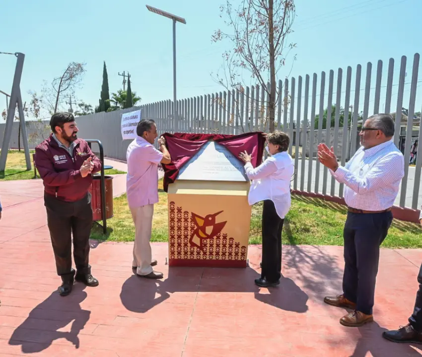 Inauguró Delfina Gómez Unidad Deportiva en San Martín de las Pirámides