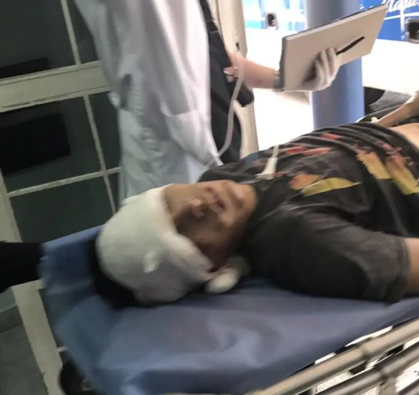 Joven herido de un balazo