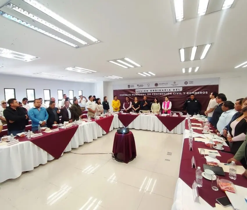 Realizaron sesión del Consejo de Protección Civil en Jiquipilco