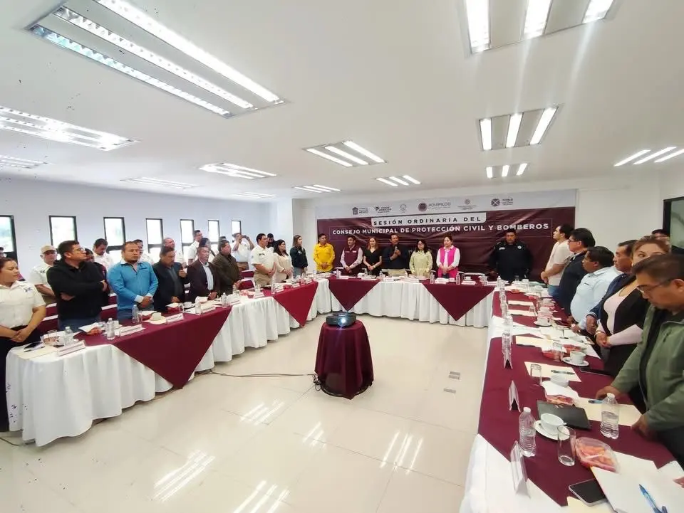 Realizaron sesión del Consejo de Protección Civil en Jiquipilco