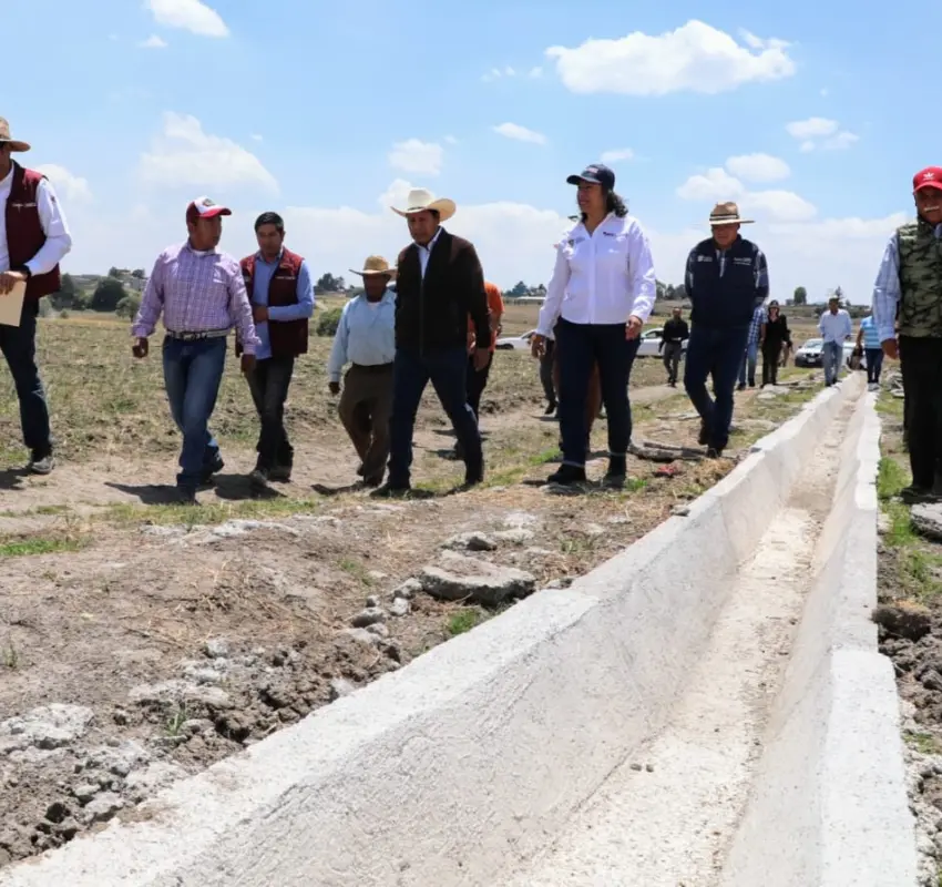 Rehabilitaron canales de riego en Jiquipilco
