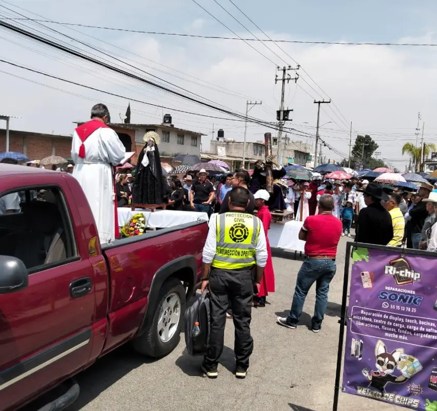 Saldo blanco en Viacrucis de Ecatepec