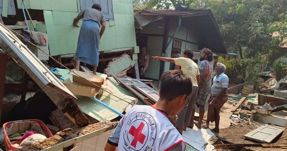 Muertos en Birmania por terremoto aumentan a 3 mil 300