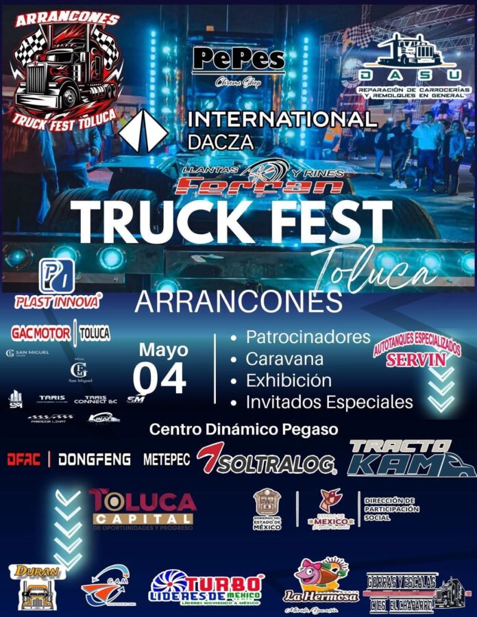 Todo listo para el Truck Fest 2025 en Toluca - Primero Editores