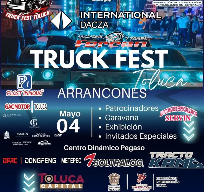 Todo listo para el Truck Fest 2025 en Toluca