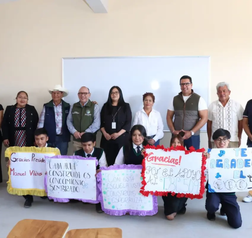 Nuevas aulas para Telebachillerato en Zinacantepec: Manuel Vilchis
