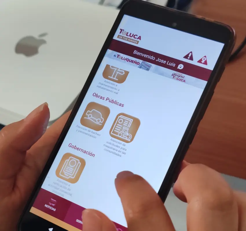 Conectan con app a ciudadanía con servicios municipales de Toluca