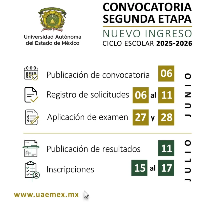 Abrió UAEMéx segunda etapa para ciclo escolar 2025-2026