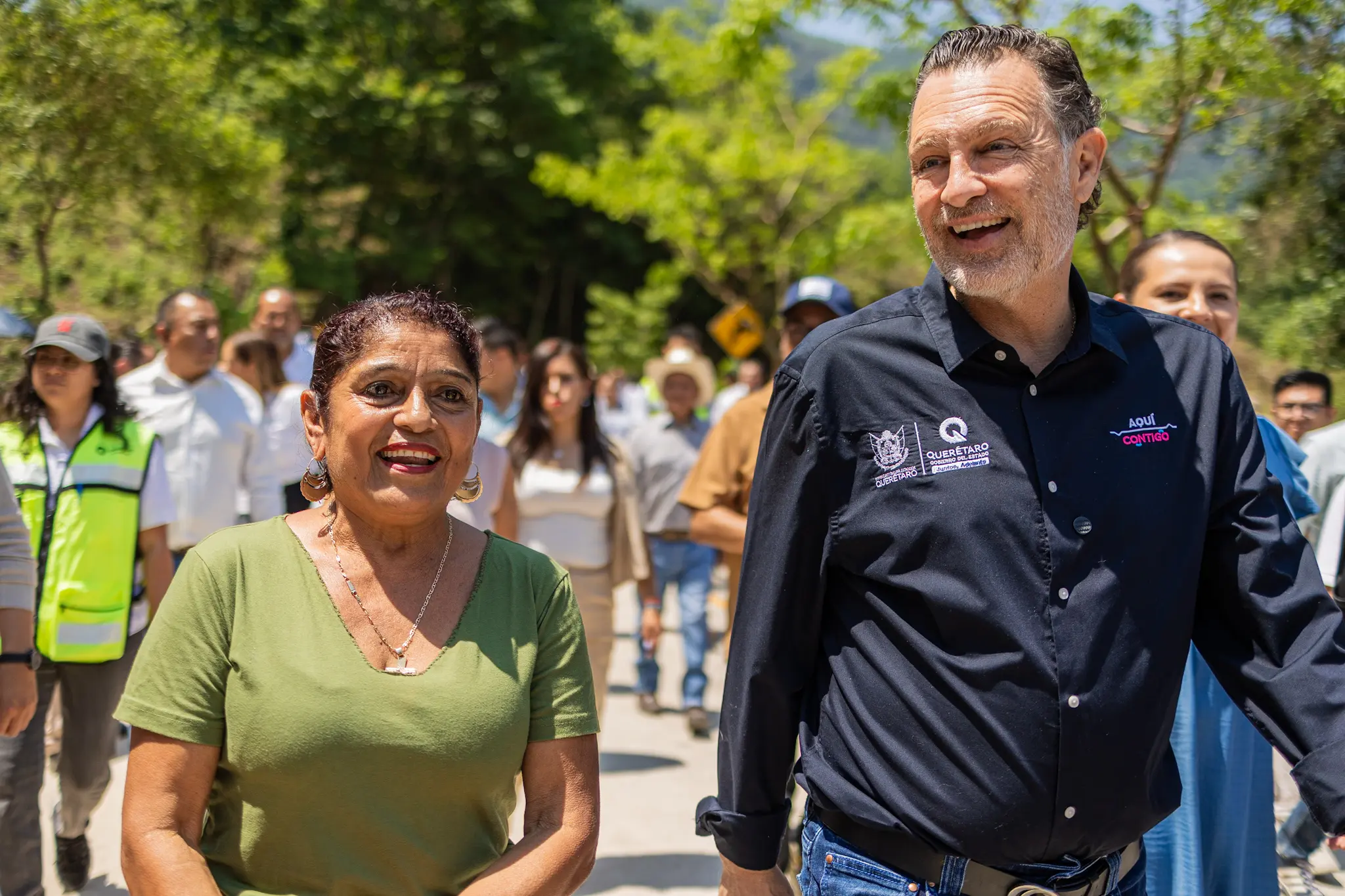 Entrega Mauricio Kuri primera etapa de mejoramiento del camino a