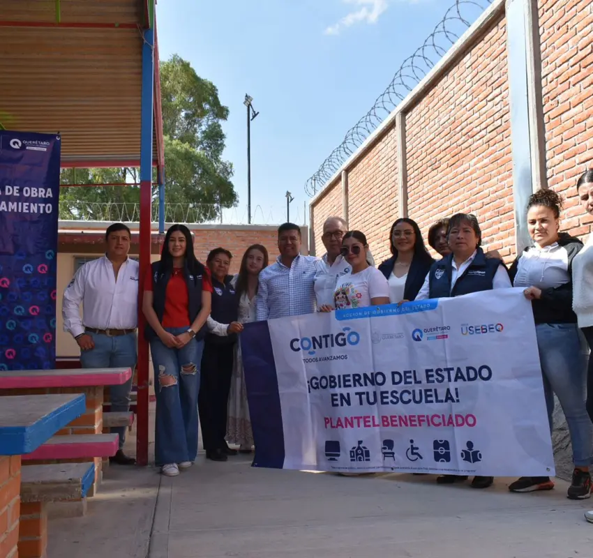 Jairo Morales entrega barda perímetral a preescolar Dr. Emilio Bering