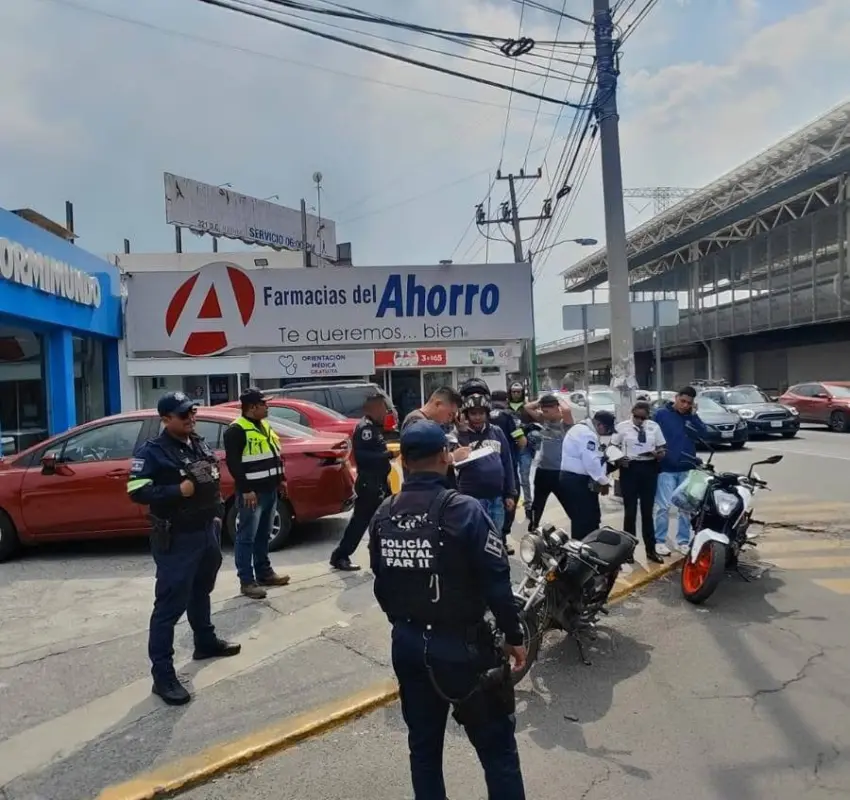 Operativo contra motoratones en Metepec