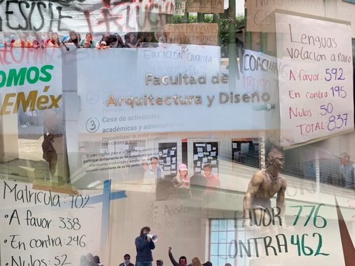 9 facultades de la UAEMéx se van a paro estudiantil