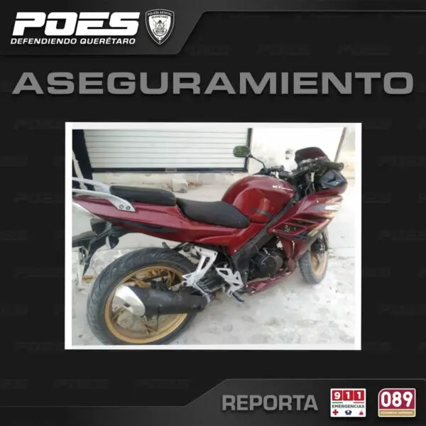 Recuperan moto robada y detienen a dos masculinos con llaves limadas