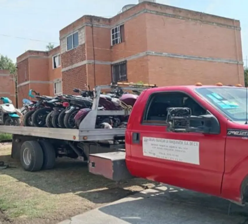 Recuperaron 10 motocicletas robadas en Toluca