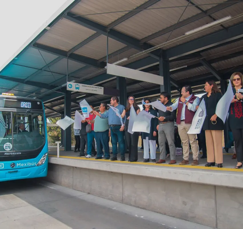 Renovaron unidades del Mexibús en el oriente del Edomex