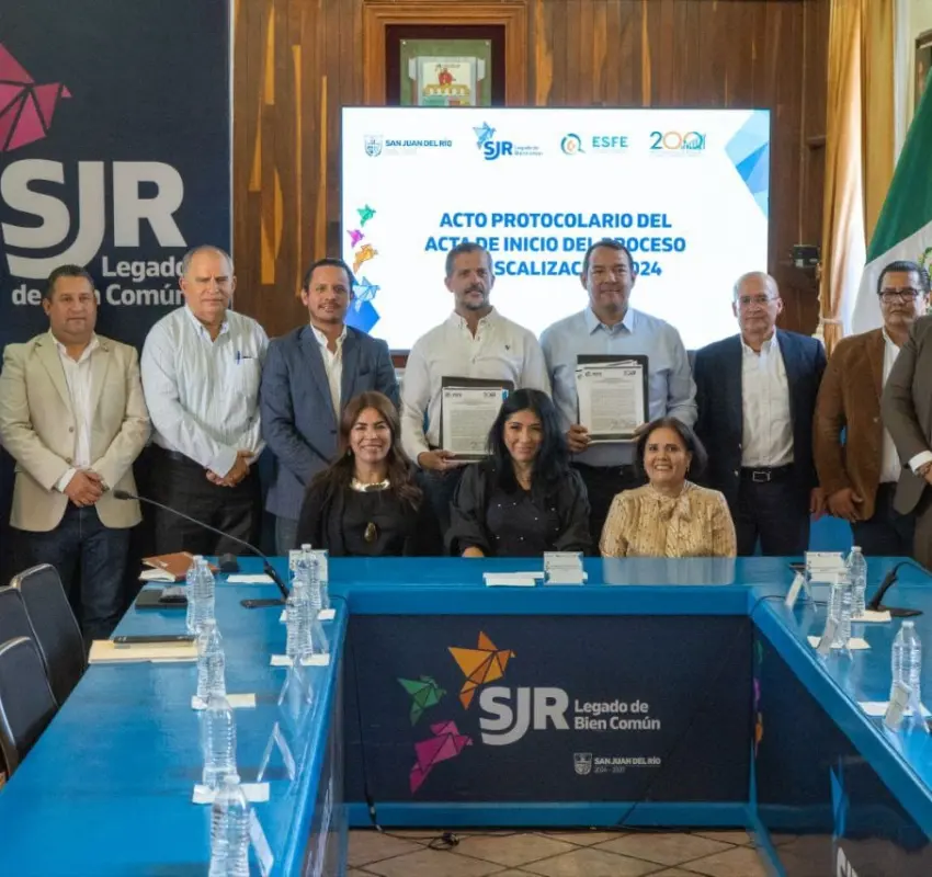 SJR y ESFE firman Acta de Inicio del Proceso de Fiscalización 2024