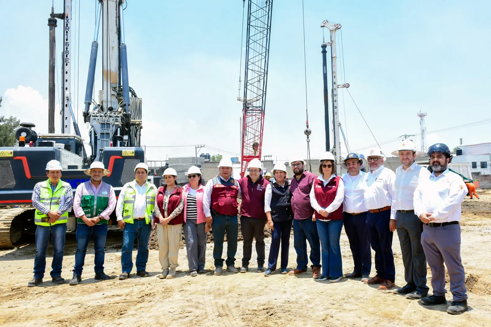 Supervisó Delfina Gómez construcción de la Línea 3 del Mexicable