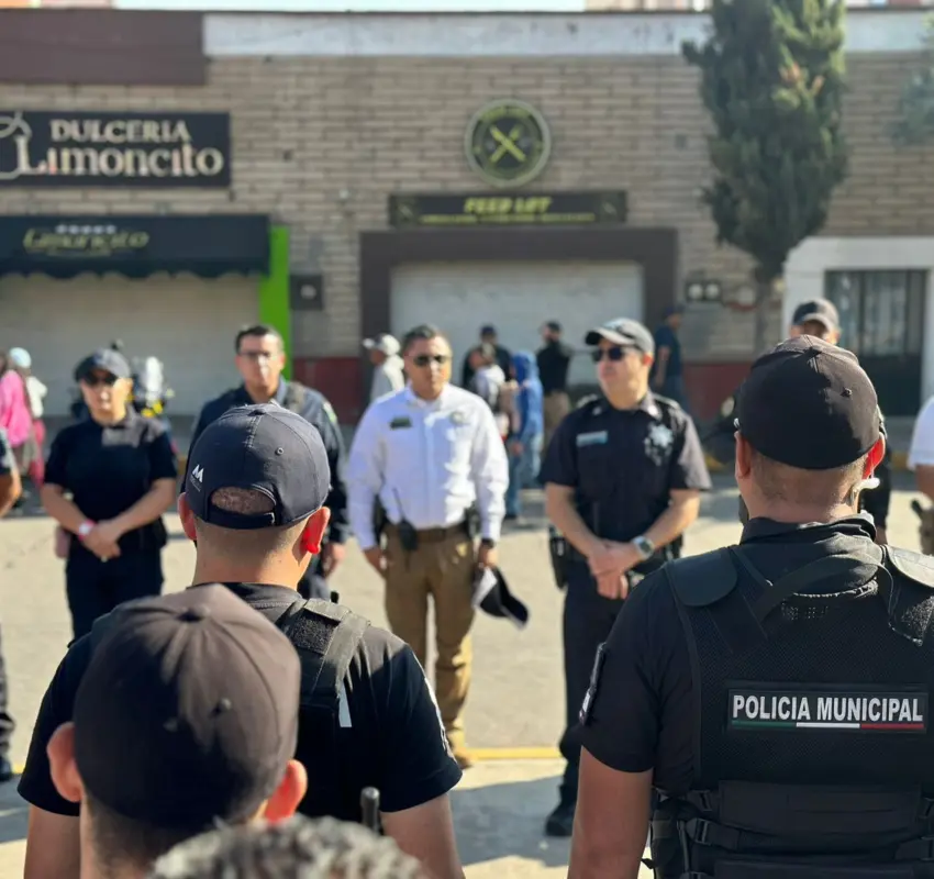 Operativo de seguridad por Paseo de la Agricultura en Metepec
